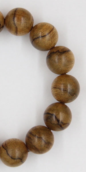 [B12] Agarwood Beads Bracelet (Floating) - Borneo