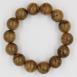 [B12] Agarwood Beads Bracelet (Floating) - Borneo