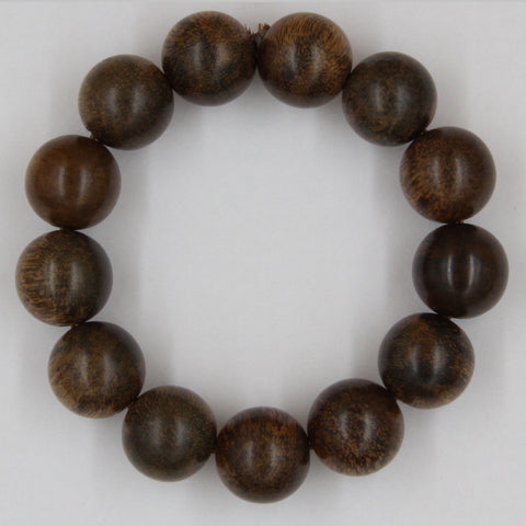 [B6] Agarwood Beads Bracelet (Floating) - Papua